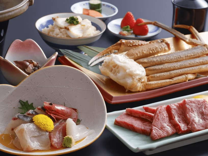 【春・特選◆炭火炙り会席】炭火と囲炉裏で炙りの魅力を堪能！焼蟹&和牛ステーキでお料理グレードアップ！〈2025年春囲炉裏を新設〉