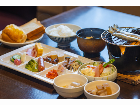 朝食バイキング（一例）