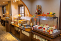 One-night stay with dinner and breakfast Dinner will be a Kaiseki course meal featuring a small hot pot of sukiyaki.