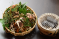 松茸会席（例）焼松茸一人1本