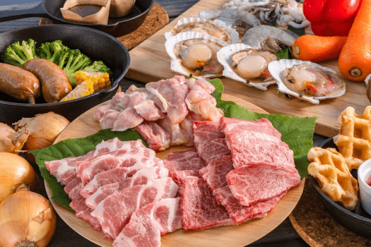 【One night with two meals】Outdoors without bringing anything.Glamping BBQ where you can enjoy piping hot Miyazaki gourmet food.