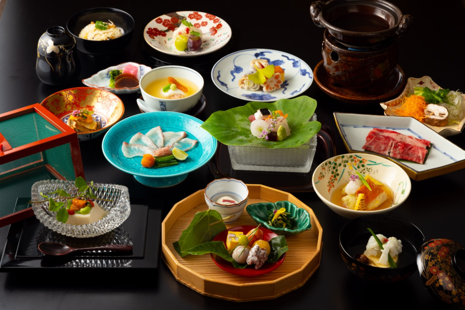 Kaiseki cuisine 'Moon' (An example)