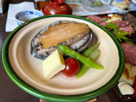 ステーキコース「宙」　あわび