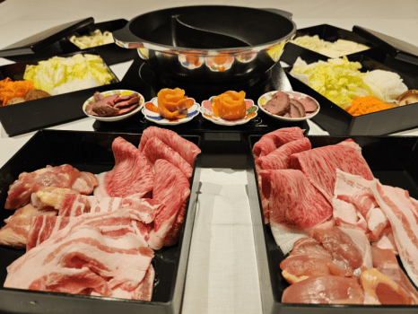 【1泊2食／ルームチャージ】山梨ブランド肉3種しゃぶしゃぶ（部屋食）｜一棟料金プラン