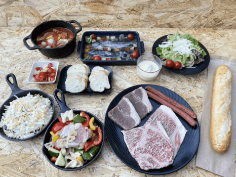 【1泊2食】甲州牛&times;熟成肉グルメBBQ｜温泉・プール・サウナ・焚き火