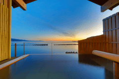 【1日1室限定】絶景の朝景を貸切露天風呂で満喫！鮑の踊り焼き付プラン