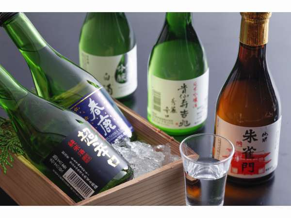 美味しい食事と共に奈良の地酒をお楽しみ下さいませ。