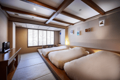 【ゆったり家族風呂付】和風モダントリプル（34平米・禁煙）