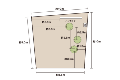 湖畔オートキャンプ富士山ビューサイト（FV3）サイト図
