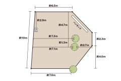 湖畔オートキャンプ富士山ビューサイト（FV4）サイト図