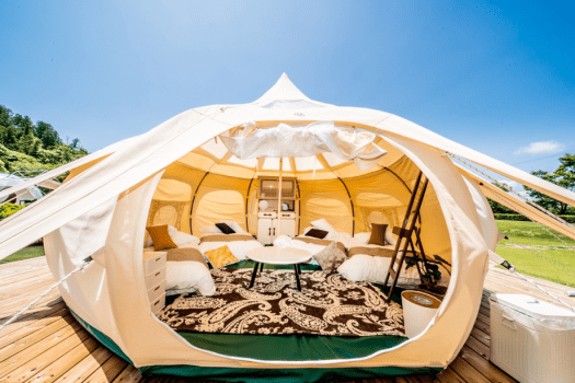 GLAMPELEMENT | 【Lotus tent】ベーシックなロータステント
