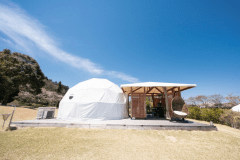 *【ホワイトドーム】ドーム内は周囲から見えにくく、プライバシーも安心してお過ごしいただけます。