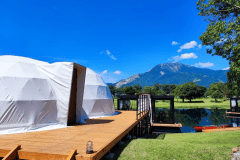 *【ツインドーム】2022年6月にオープン！水上テラス付きのテントです。