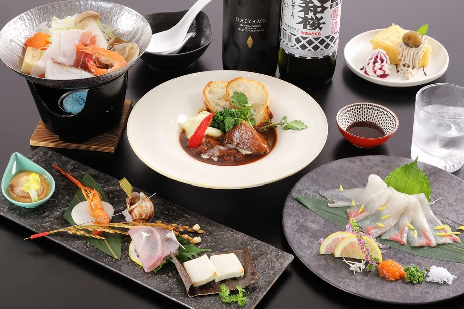 【 ホテル棟 】地元食材を使った夕食コース（2食付）■選べるメインプラン■