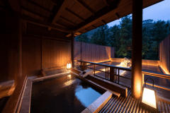 202の露天風呂（温泉・白銀の湯）