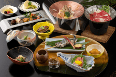 スタンダード《竹》会席一例　地元の食材を生かしながら、季節に合わせて作り上げています※写真はイメージ