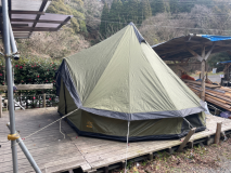 【ワンポールテント】 キャンプサイト（テント付きサイトを除き、オプションでサイトを指定できます）