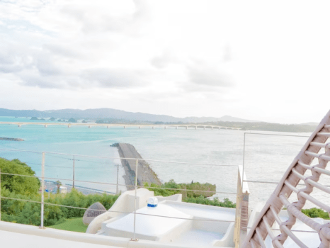 从屋顶露台观看