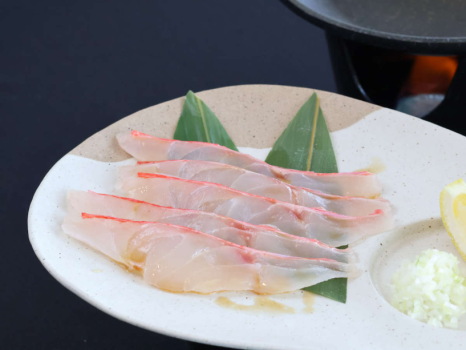 選べるメイン（下田産地金目鯛に焼きしゃぶ）