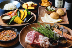 世界最高峰・アルゼンチン牛のリブロースや地豚や"いすみ”の地元食材”を堪能する豪華グランピングBBQプラン【1泊2食付き】