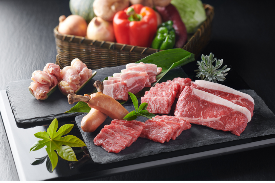 【国産牛BBQコース】2名盛り一例