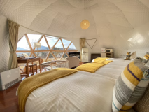 【グランピング】<ペット可>6mドーム客室シングル4ベッド 【グランピング】<ペット可>6mドーム客室シングル4ベッド