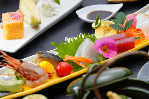 春の特上会席　新鮮な魚を贅沢に。地魚5種盛り