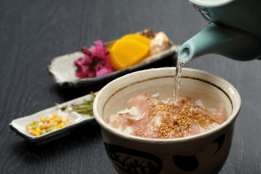 夏の極上会席　のどぐろの旨み染み出すのどぐろあら出汁茶漬け