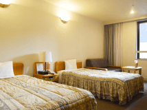 ツイン眺望望めず