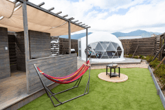 空調付きドームテント