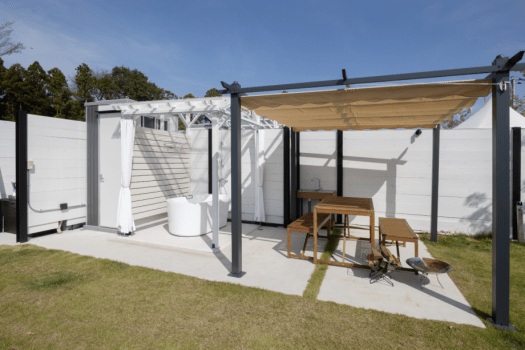 アウトドアリビング・お風呂・トイレ（テントエリア共通）