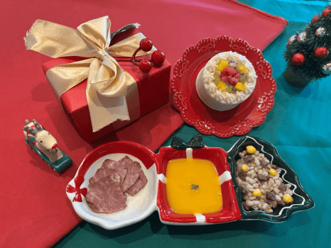 ワンちゃん用クリスマスディナーセット・プレゼント