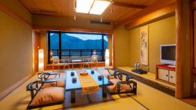 【露天風呂付特別室◇和洋室】［晏里］［12畳＋ツインベッド］ 特別な旅行にぴったりの上質な空間。