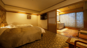 【露天風呂付特別室◇和洋室】［晏里］［ベッドルーム］