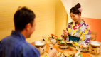 【個室食事処／松竹梅】ご夕食は安心の三密回避♪気兼ねなく食事をお楽しみいただける個室食事処「松竹梅」にて（一部プラン除く）