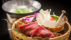 【但馬牛／しゃぶしゃぶ】 ボリュームいっぱいの会席でも楽しめる、「ヘルシーで美味しい」逸品。