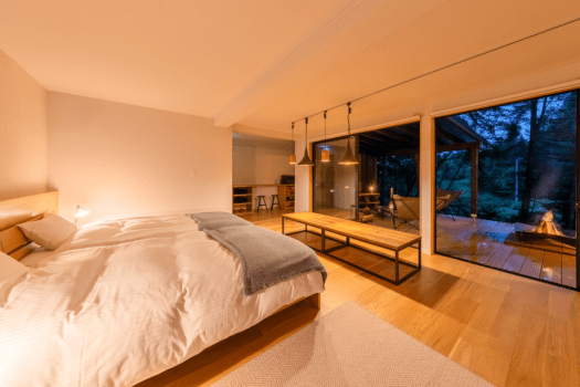 ■標準小屋（Standard Cabin）■ 2 床・80㎡ ＜Standard＞ 一棟全棟出租－設有室外客廳及露天風呂