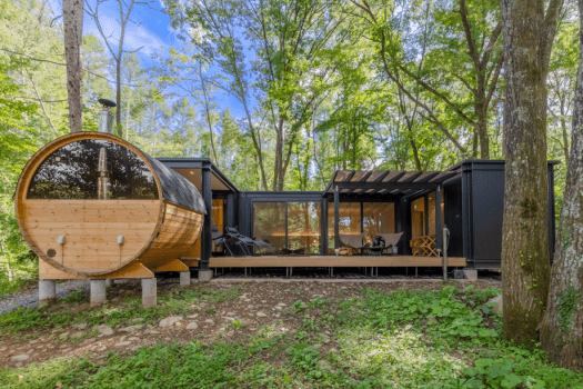 ■標準小屋（Standard Cabin）■ 2 床・80㎡ ＜Standard＞ 一棟全棟出租－設有室外客廳及露天風呂