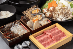 【1泊2食付き・伊勢海老しゃぶしゃぶコース】伊勢海老、かずさ和牛のしゃぶしゃぶをメインに海の幸も味わえるお部屋食コース