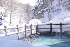 冬の露天風呂