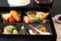朝食の箱膳　一例※日替わりでご提供します。