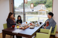 【お食事イメージ】個室のお食事処でゆったりと。大切な家族（わんこ）と気兼ねなく芦北の美食を満喫。