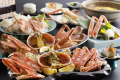 【カニ】日本海側に来たならやっぱりこれ！当館人気のカニフルコース。（一例）