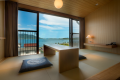 [Japanese and Western-style room] Renovated in November 2022 ◆ Wide view of Amanohashidate <Ocean side non-smoking room>