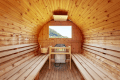 ◆Twin Dome with a sauna◆Dome-shaped tent・48㎡ーwith private saunaー