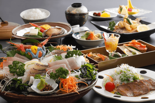 【選べるカジュアル会席】メイン料理は『鮑の踊り焼き』or『和牛ステーキ』からチョイス！