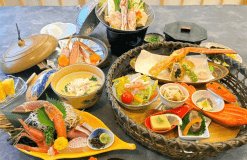 【ミニカニ御膳】気軽に楽しむ贅沢かに尽くしコース　～夕景の絶景を愉しむ～