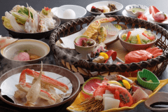 【ミニカニ御膳】気軽に楽しむ贅沢かに尽くしコース　～夕景の絶景を愉しむ～