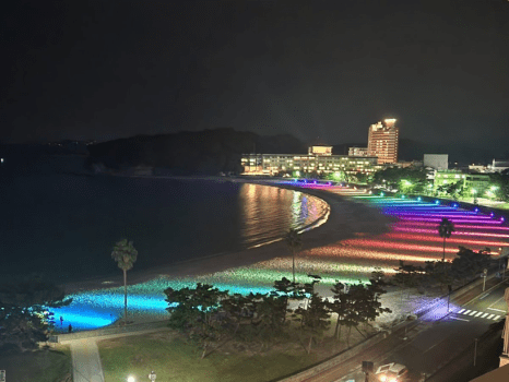 ＜2024/10/26～2024/2/28まで毎夜開催♪＞白良浜ライトパレード★（写真は2023年度のものです）