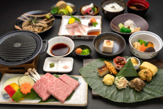 【飛騨牛ステーキ+在郷料理プラン】厳選飛騨牛ステーキ１２０ｇと在郷料理で飛騨グルメを堪能！